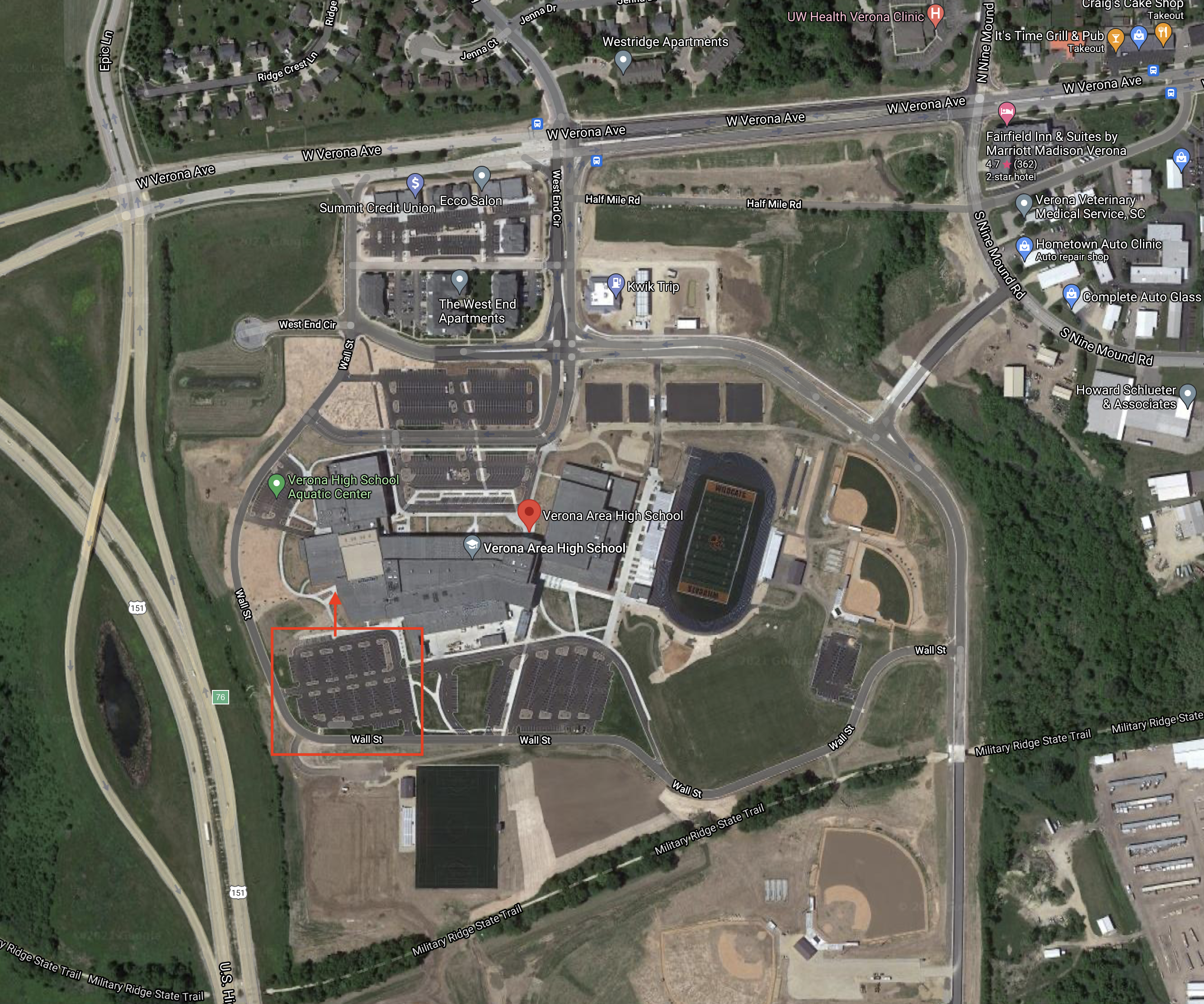 VAHS Performing Arts Center Parking, Lot E